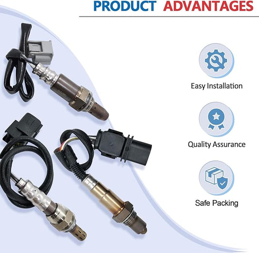234-3002 Upstream 1Pc Oxygen Sensor O2 Sensor Replacement for 1991 1990 1989 1988 1987 Ford Aerostar Bronco E-150 E-250 E-350 Van Escort Exp Mustang Probe Ranger Taurus Thunderbird O2 Sensor