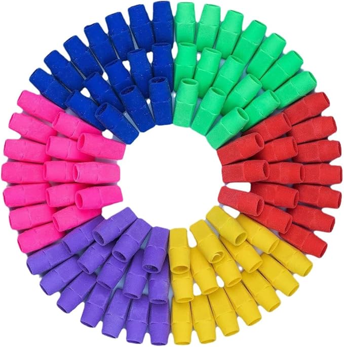 Cap erasers erasers Eraser erasers for Kids Pencil erasers erasers Bulk erasers for Pencils Pink erasers kneaded Eraser School Supplies (Pencil top erasers)
