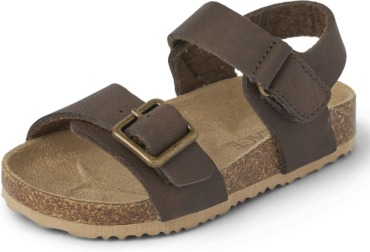 4T.The Children's Place boys Baby Boys and Toddler Casual Adjustable Double Buckle Flat Sandals