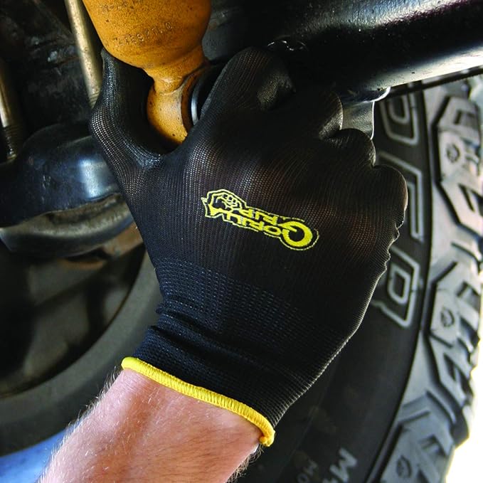 Gorilla Grip Gloves, Max Grip, All Purpose Work Gloves, Slip Resistant, Nylon Shell, Medium, 1 Pair