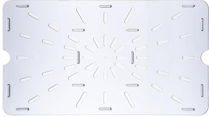 Carlisle FoodService Products 1021507 StorPlus Full Size Polycarbonate Drain Shelf, Clear