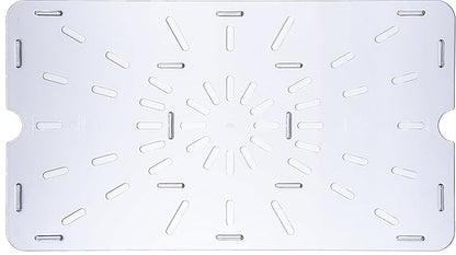 Carlisle FoodService Products 1021507 StorPlus Full Size Polycarbonate Drain Shelf, Clear
