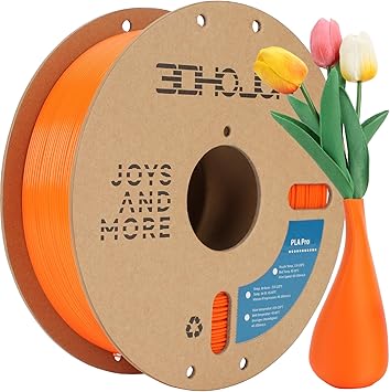 PLA Pro (PLA) Filament 1.75mm, 3D Printer Filament PLA Plus, Cardboard Spool 3D Printing Filament PLA , Dimensional Accuracy - 0.03 mm Orange,1kg