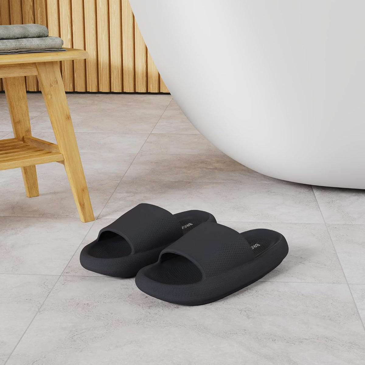 Thick, supportive soles provide ultimate comfort and relief. Cushioned EVA material perfect for indoor wear, alleviates foot pain.