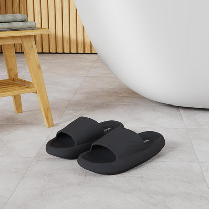 Thick, supportive soles provide ultimate comfort and relief. Cushioned EVA material perfect for indoor wear, alleviates foot pain.