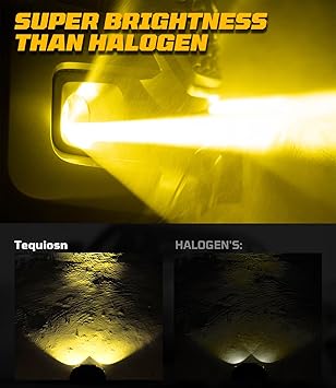 LED Fog Light Assembly 60W High Power Flood Beam Auxiliary Light Built-On Mounting Brackets for 12-22 Tacoma, 14-22 4Runner, 14-21 Tundra, 07-18 Camry 1:1 Plug-N-Play OEM Replacement Kits, Pack of 2