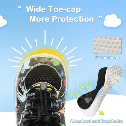 BARERUN Toddler Shoes Boy Girl Sneakers Lightweight Breathable Barefoot RunningWalking Shoes Toddler Tennis Shoes with Adjustable Tightness