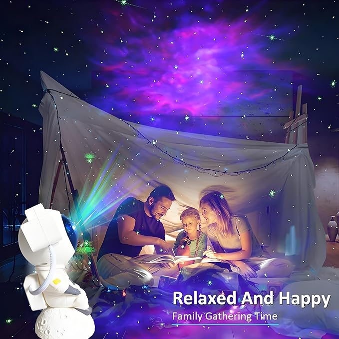 Lancoon Astronaut Star Projector Lamp with Wireless Music Galaxy Projection Light for Kids Bedroom Decor Remote Control Night Light Gift for Boy Girl Christmas Birthday