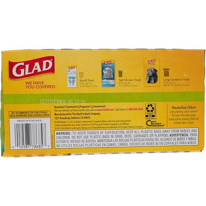 Gain Glad 13 gal. Trash Bags Drawstring 40 pk