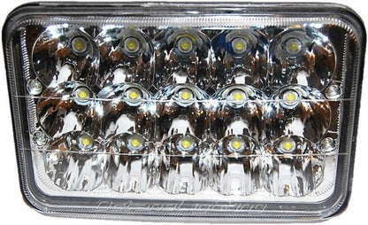 Octane Lighting 4X6 Led Hid Light Bulbs Crystal Clear Sealed Beam Headlamp Headlight (one light only)