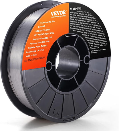 Flux Core Welding Wire, E71T-GS 0.030-inch 10LBS, Gasless Mild Steel MIG Welding Wire with Low Splatter for All Position Arc Welding and Outdoor Use