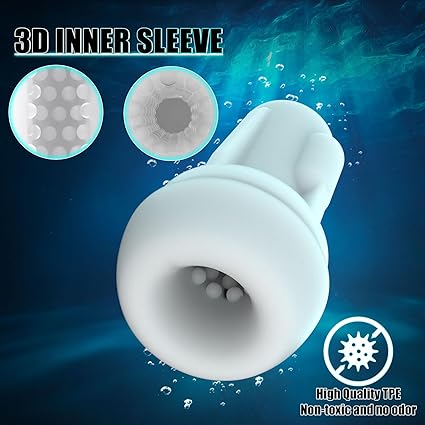 Automatic Sucking Male Masturbator,3 in 1 Male Stroker with 10 Vibration  4 Suction  One-Click Climax, Hands Free Penis Pump with 3D Textured, Blowjob Toy Mens Adult Sex Toys for Men