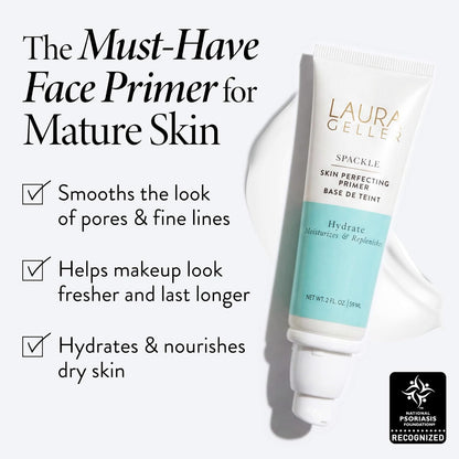 LAURA GELLER NEW YORK Spackle Primer - Hydrate - Super-Size 2 Fl Oz - Hyaluronic Acid Makeup Primer for Mature Skin