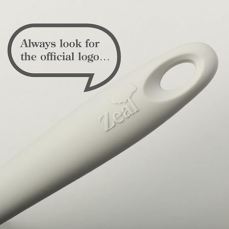 Silicone Non Scratch Slotted Spoon, French Grey, 28 cm