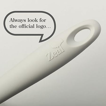 Silicone Non Scratch Slotted Spoon, French Grey, 28 cm