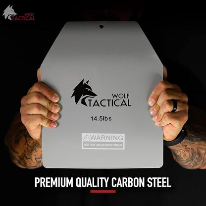 WOLF TACTICAL Curved Weight Vest Plates – 5.75/8.75/14.5LB Pairs – Contoured Ergonomic Fit – WODs, Strength Training, Running, Heavy Workouts