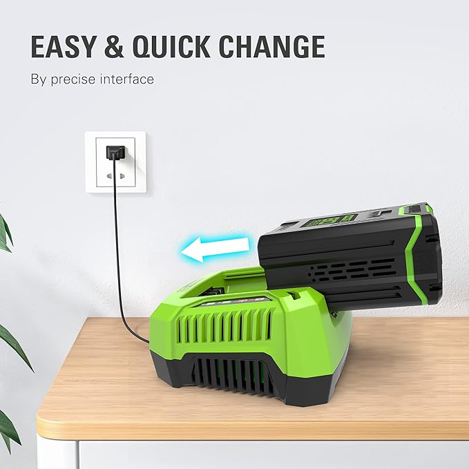 Greenworks PRO 80V Lithium Ion Single Port Rapid Battery Charger GCH8040