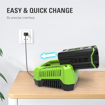 Greenworks PRO 80V Lithium Ion Single Port Rapid Battery Charger GCH8040