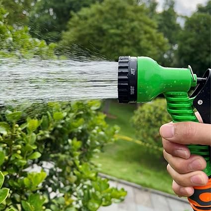Hose Spray Guns Highly Pressure Hose Nozzles Attachments Hose Pipe Adapters 7 Pattern For Car Washing Garden Water Hose Spray Guns