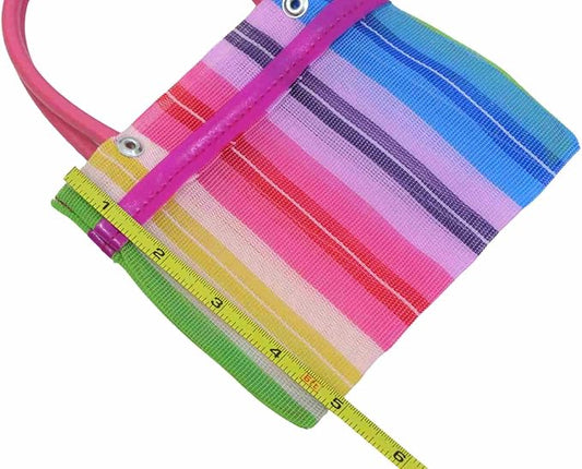 Leos Imports 5 Pack Mini Mexican Mercado Tote Bags ('5x8')