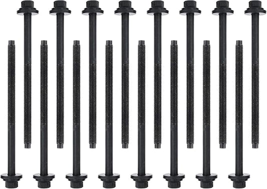 Head Bolt Kit ES72159 Compatible with 1995-2009 for Ford Fusion Escape Contour, for Mazda MPV Tribute, for Mercury Sable Mariner 2.5L 3.0L V6 DURATEC