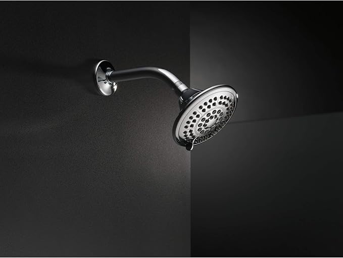 Delta Faucet 5-Setting Raincan Shower Head, Oil Rubbed Bronze Rain Shower Head, Round Shower Head, Delta High Pressure Shower Head, Water Saver Shower Head 1.75 GPM, Venetian Bronze RP78575RB
