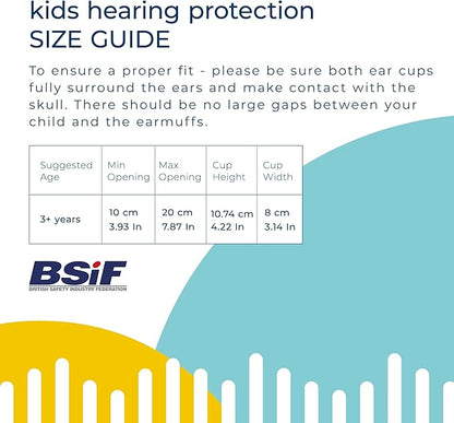 Banz Kidz Earmuffs 2 Years  Older a Loud Noise Canceling Kids Headphones  Toddler Ear Muffs, Size Adjustable