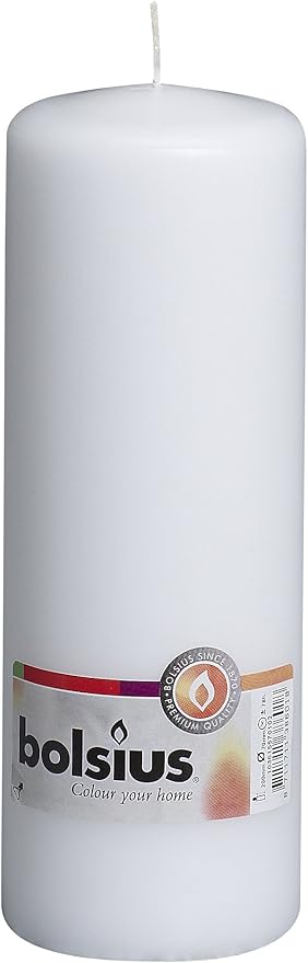 Bolsius OutdoorIndoor Pillar Candle 200x70mm - White