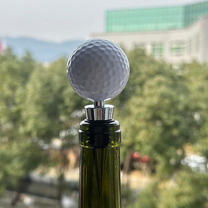 Golf Ball Wine Stopper, Funny Golf Club Beverage Bottle Stoppers, Golf Home Wine Top Decor, Golf Barware, Gift for Wine Lover  Golf Lover