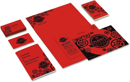 Neenah Astrobrights Premium Color Card Stock, 65 lb, 8.5 x 11 Inches, 250 Sheets, Re-Entry Red