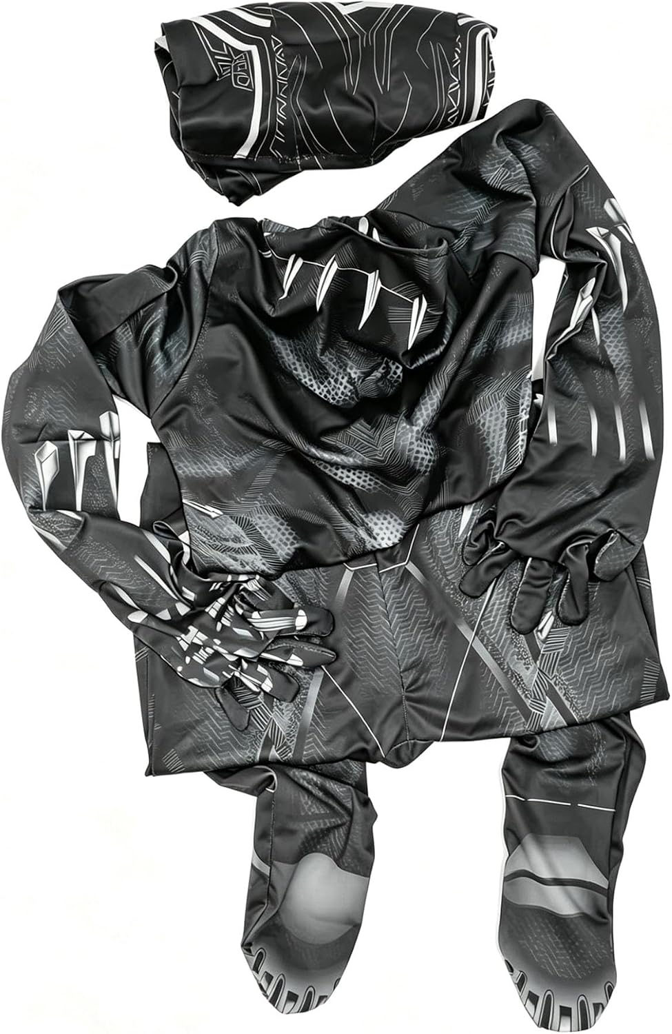 Halloween, Christmas and birthday role-playing costumes, as well as full-body tights for kids (medium) mask and full body
