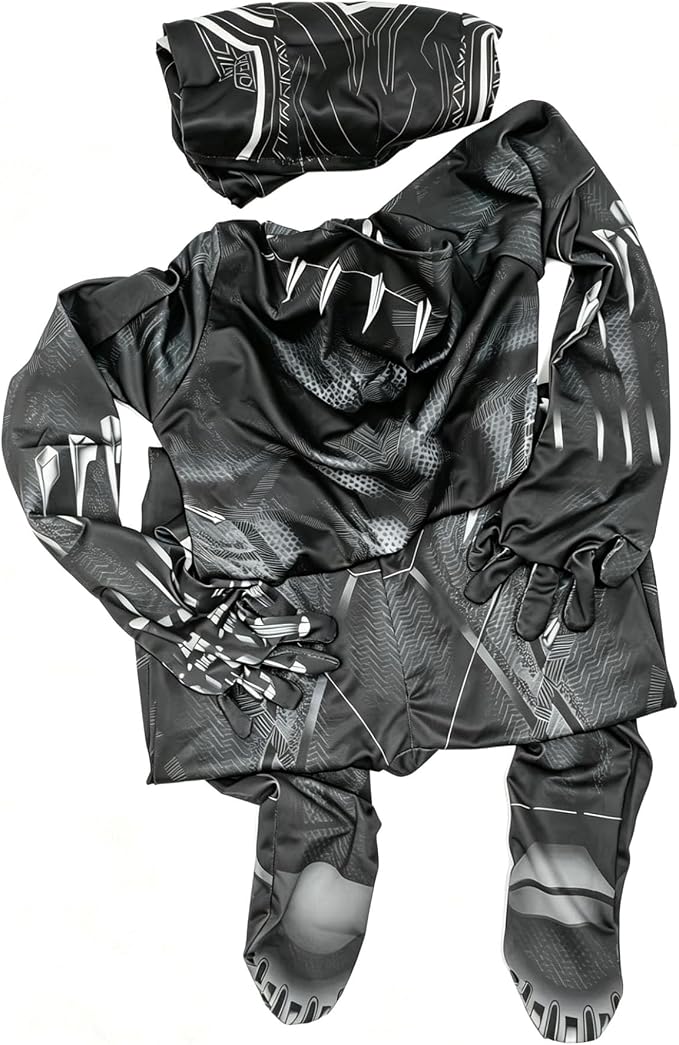 Halloween, Christmas and birthday role-playing costumes, as well as full-body tights for kids (medium) mask and full body