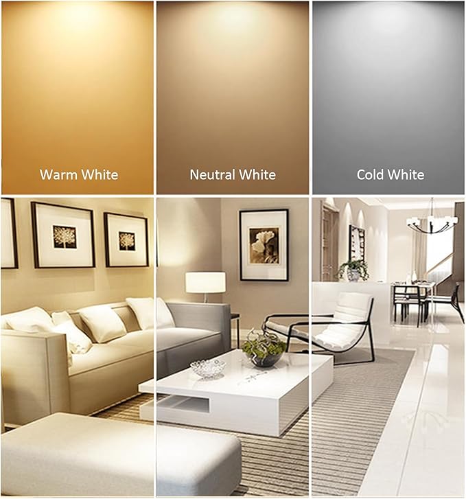 12W LED Recessed Ceiling Lights 145mm Natural White 4000K 12W 240LM, Cut ?110-130mm, AC110-240V Ultra Slim Downlights, LED Panel Light for Living Room Hallway, 4 Pack