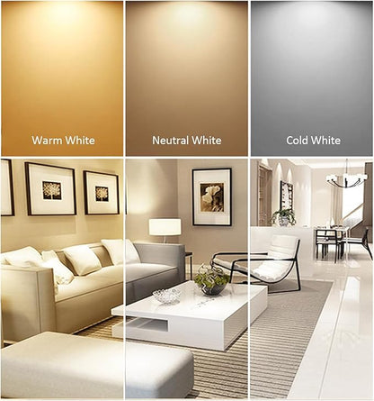 12W LED Recessed Ceiling Lights 145mm Natural White 4000K 12W 240LM, Cut ?110-130mm, AC110-240V Ultra Slim Downlights, LED Panel Light for Living Room Hallway, 4 Pack
