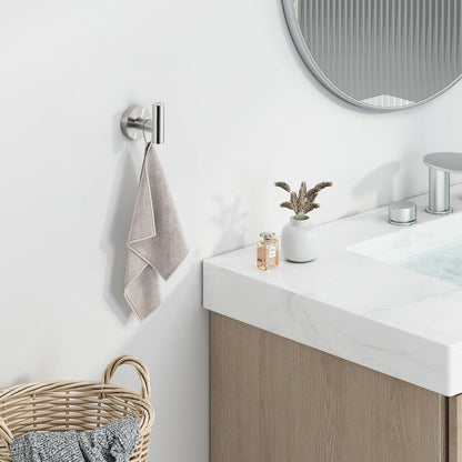 Angle Simple SUS304 Stainless Steel Robe & Towel Hook, Brushed Nickel