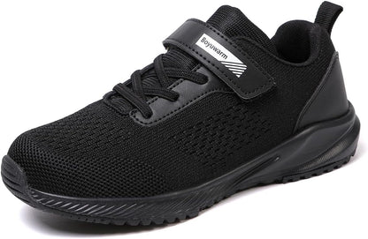 Kids Athletic Tennis Shoes, Lightweight Running Sneakers, Non-Slip Sport Shoes, Boys Girls