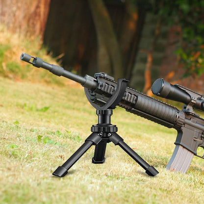 V Yoke Holder Shooting Rest, Tripod Shooting Portable V Yoke, Shooting Tripod Rifle Rest V Yoke Head for Outdoors Activities, Black