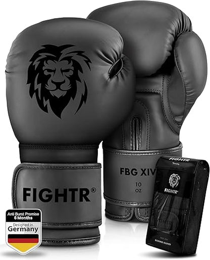 FIGHTR Boxing Gloves - Maximum Protection  Stability  Boxing Gloves for Boxing, MMA, Muay Thai  Kickboxing  Sizes 8-16 oz, Includes Carry Bag
