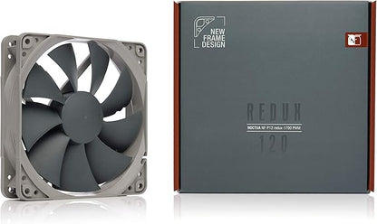 Noctua NF-P12 redux-1700 PWM, High Performance Cooling Fan, 4-Pin, 1700 RPM (120mm, Grey)