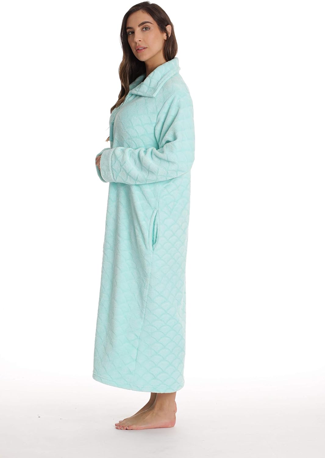 Just Love Plush Zipper Lounger Robe for Women