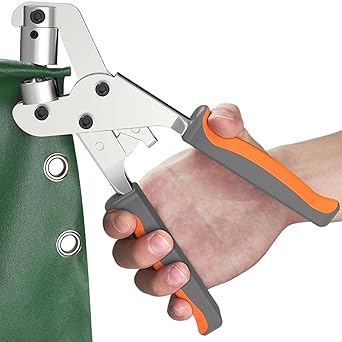 Grommet Tool, Handheld Hole Punch Pliers Iron Grommet Hand Press Machine Manual Puncher Inside Diameter 561012mm Eyelets Puncher for Fabric Paper Banner Maker Tool