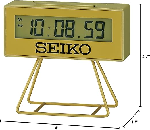 Seiko Olympia Limited Edition Mini Marathon Alarm Clock, Gold