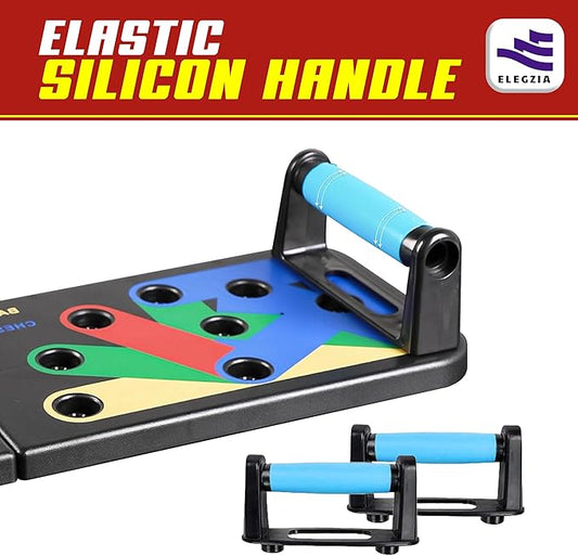 Push Up Board  Pushup Fitness Stand  Foldable Push Up Board for Men  Women  9-in-1 Multifunctional Exercise Board  Strength Training Home Workout System  Perfect Pushup board