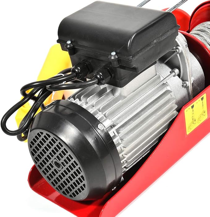 1500lb for Mini Overhead Electric Hoist Lift Crane Garage Engine Hoist Winch