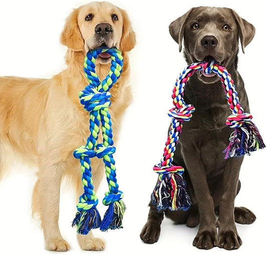 Dog Toys Indestructible Durable Dog Chew Toys Tug of War Interactive Toys Suitable for Medium and Large Dogs Supplies(5,1)