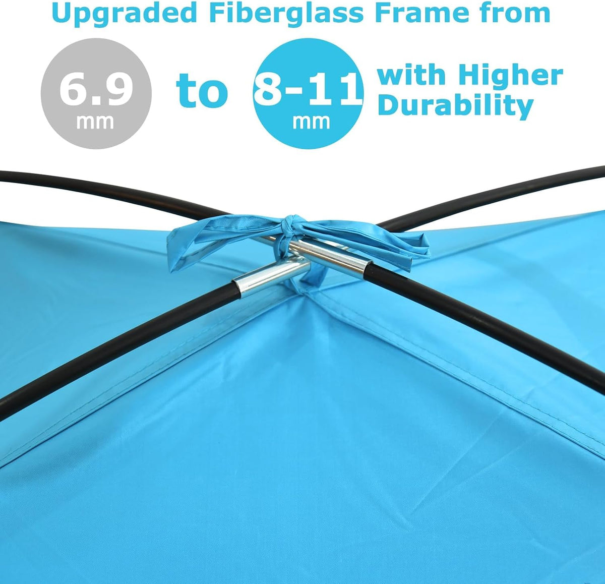 Beach Tent Sun Shade for 3/4-5/6-7/8-10 Person, UPF 50+ Beach Sun Shelter Canopy Tent, Lightweight, Easy Set Up and Carry (3 person)