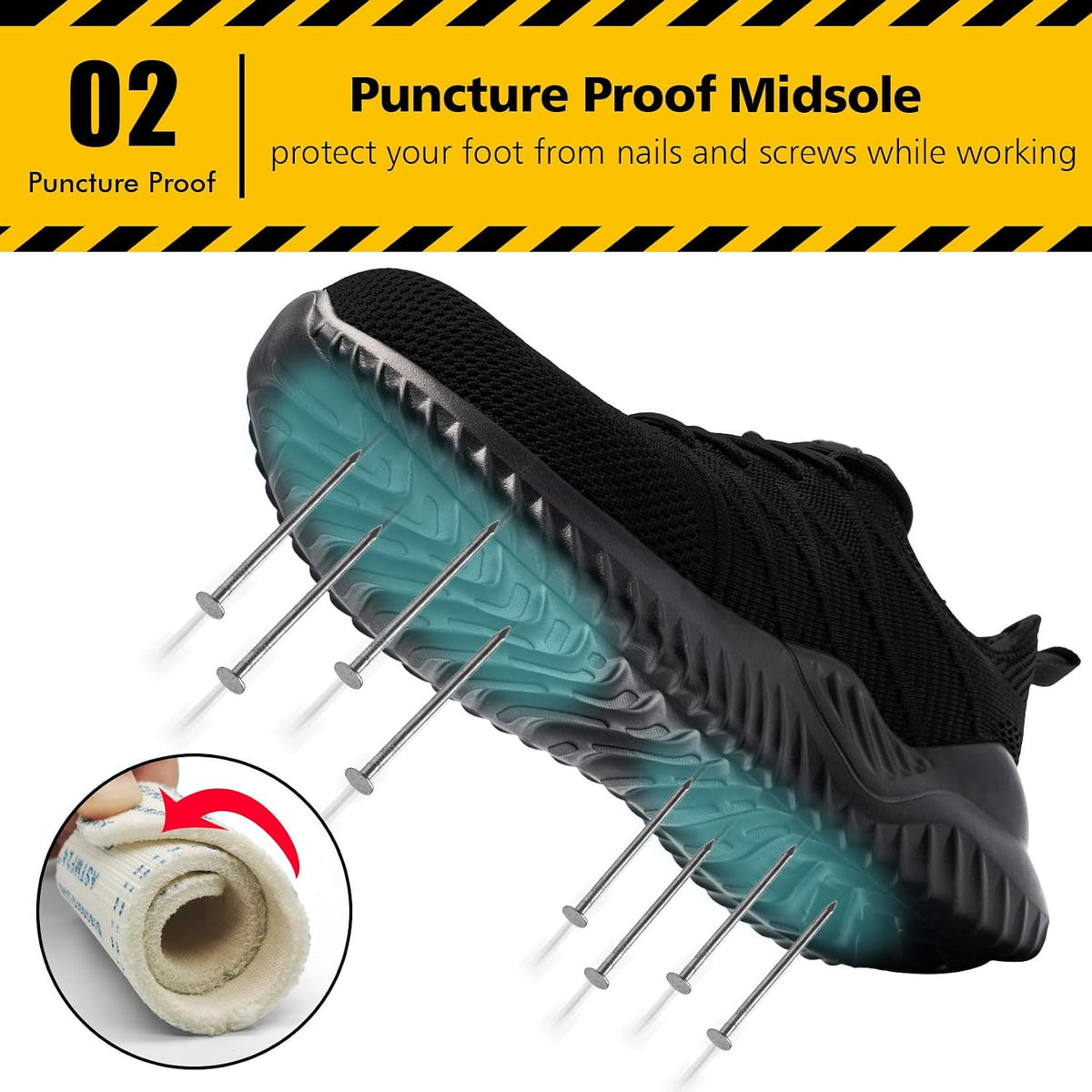 Tinefiy steel toe shoes provide superior protection, comfort, and safety for women in tough work environments.