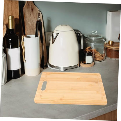 VOSAREA Bamboo Cutting Board Large Chopping Board Trays Japanese Style 36x26x1.4cm