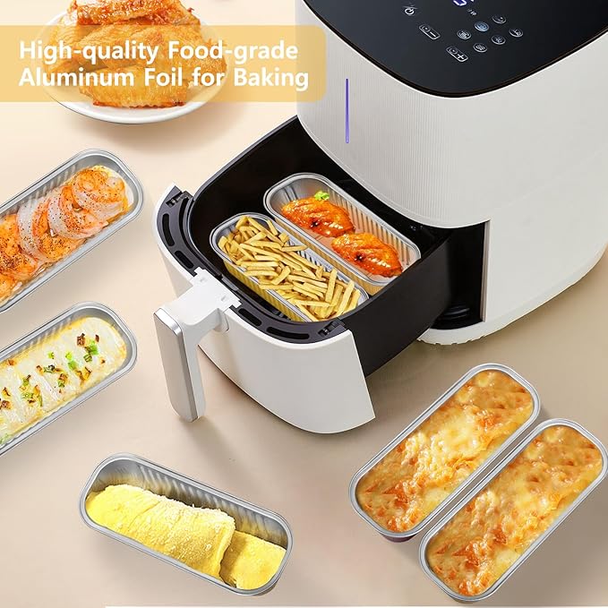 Ruckae 100 Pack Mini Loaf Pans with Lids and Spoons Disposable Aluminum Tin Foil Pans Rectangle Mini Loaf Cake Pan for Baking,Party,Picnics,Gifts (Gold)