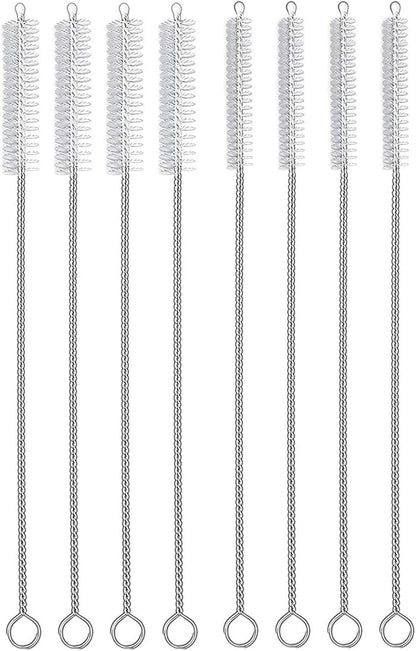 Hiware Straw Cleaner Brush Set, 8-Piece Long Cleaning Brush for Straws on Tumbler, Water Bottle, Sippy Cup, and Pipes, Tubes or HummingbirdACFeeders